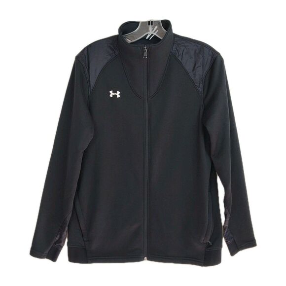 Bundle X3 Under Armour Full-Zip Jackets Women M Navy Black & Dark Red Loose Fit - Picture 13 of 16